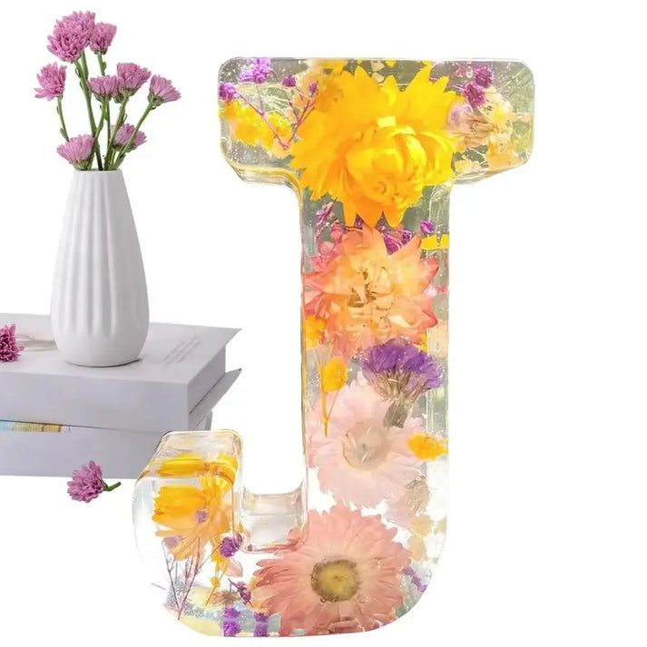 Handcrafted Flower Lamp with Dried Flowers
