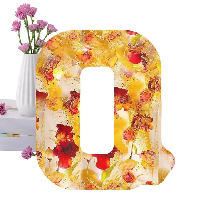 Handcrafted Flower Lamp with Dried Flowers