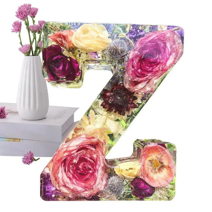 Handcrafted Flower Lamp with Dried Flowers